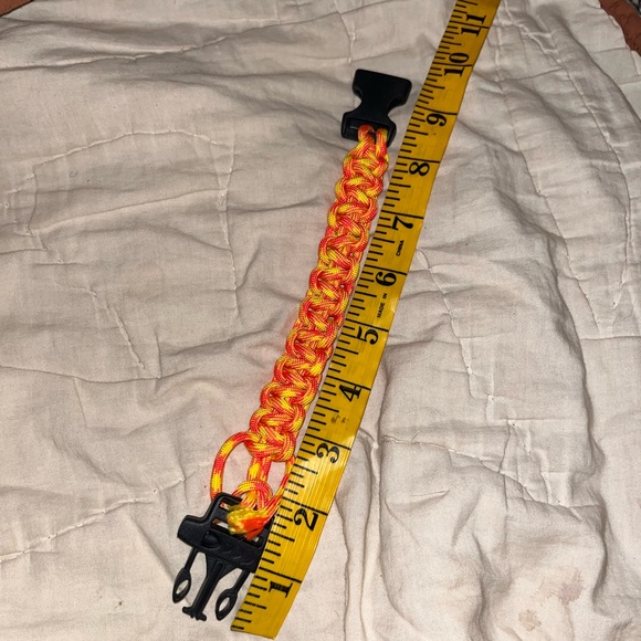 COPY - Coral colored SURVIVAL BRACELET NEW 9.5” - Picture 5 of 5